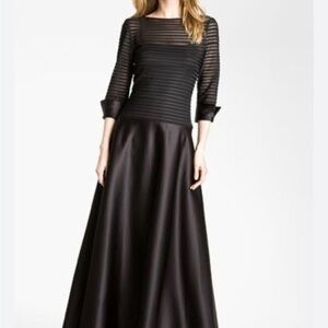 JS Collections Black Evening Gown